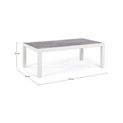 Moreno Tuin Salontafel 120cm grijs