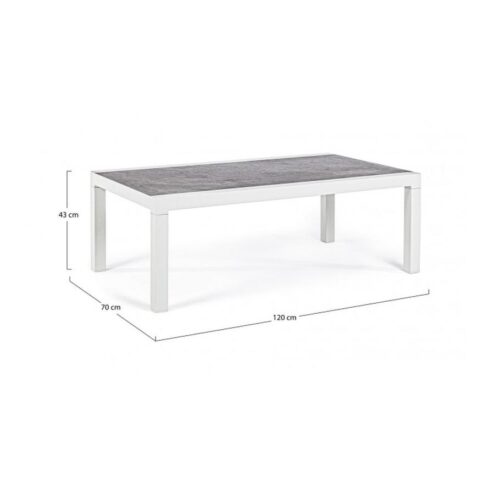 Moreno Tuin Salontafel 120cm grijs