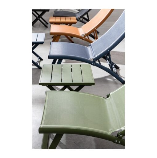 Meghan Loungestoel groen 4 standen verstelbaar
