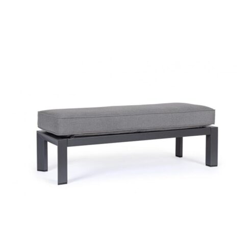 Jimmy Tuinbank met kussen charcoal 120cm