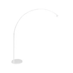 Ariana 1-lichts Vloerlamp Wit met Goud Velvet kap