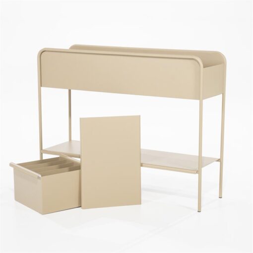 Amy Sidetable taupe metaal 95cm