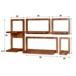 Florida Wandrek set van 5 mangohout