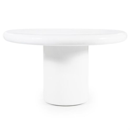 Rorik Eetkamertafel rond wit 130cm