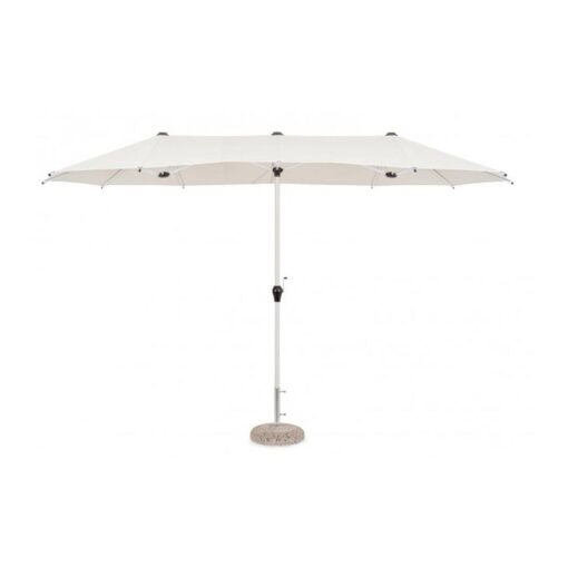 Gimli Dubbele Parasol 2x4m wit