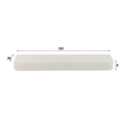 Vega Wandplank Wit marmer composiet 100cm