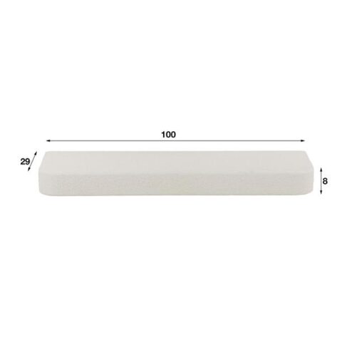 Vega Wandplank Wit marmer composiet 100cm