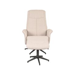 Bergen Fauteuil Naturel Boucle incl. Hocker