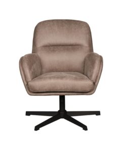 Moss Fauteuil Taupe Micro Suede