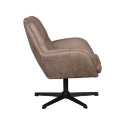 Moss Fauteuil Taupe Micro Suede