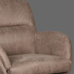 Moss Fauteuil Taupe Micro Suede