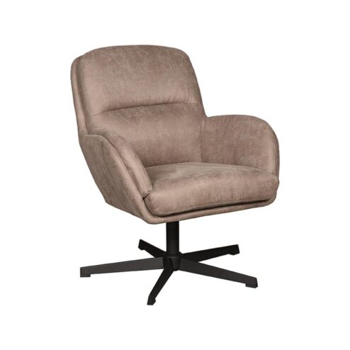 Moss Fauteuil Taupe Micro Suede