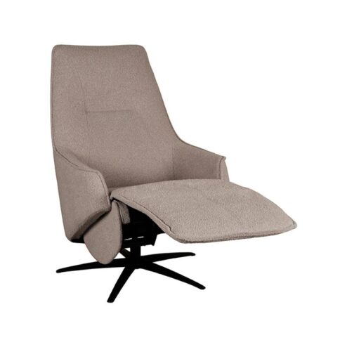 Odense Fauteuil Taupe Micro Suede Elektrisch