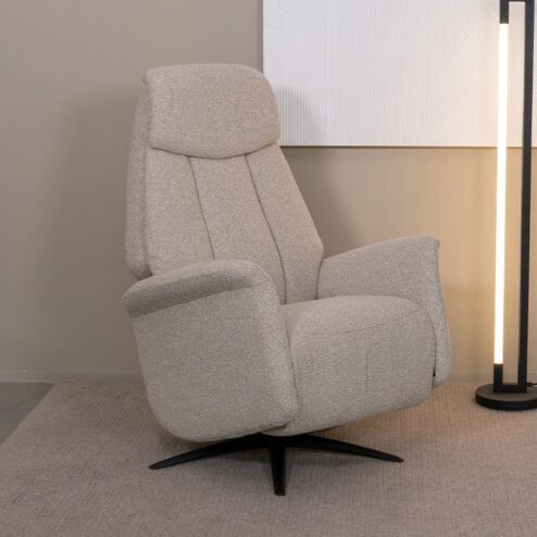 Oslo Fauteuil Naturel Boucle Elektrisch