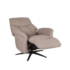 Oslo Fauteuil Taupe Micro Suede Elektrisch