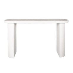 Loraine Kaptafel arch Wit 140cm