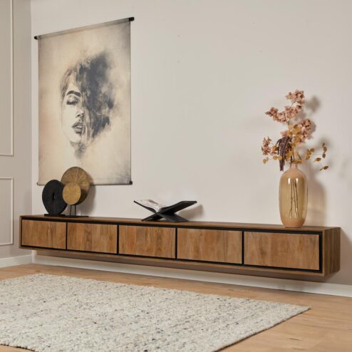 Zwevend tv meubel Sindacco 280 cm