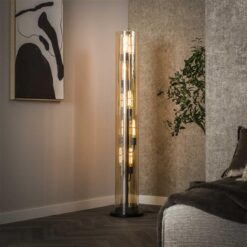 Aura Vloerlamp 5-lichts amber glas