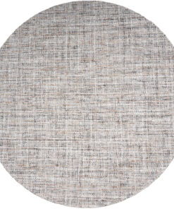 Cross vloerkleed Grijs/Beige Rond 160x160cm