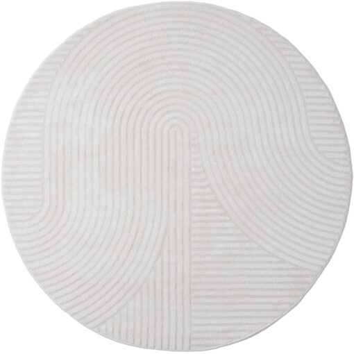 Ella vloerkleed Crème Rond 160x160cm