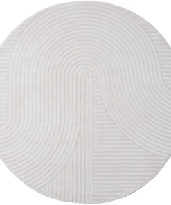 Ella vloerkleed Crème Rond 200x200cm