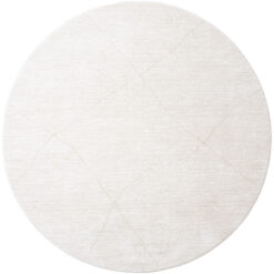 Nica vloerkleed Crème Rond 160x160cm