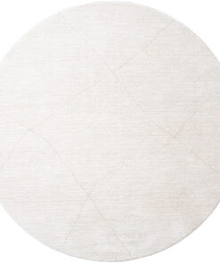 Nica vloerkleed Crème Rond 200x200cm