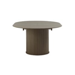 Nita Eettafel rond uitschuifbaar Donkerbruin 120-167 cm