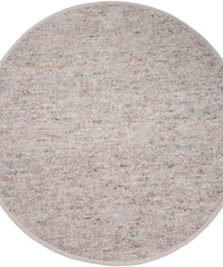 Stone vloerkleed Donker Beige Rond 160x160cm