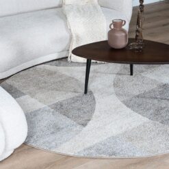 Tanno vloerkleed Beige Rond 120x120cm