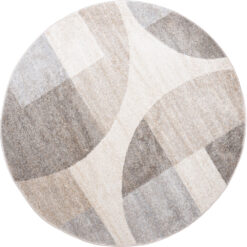 Tanno vloerkleed Beige Rond 120x120cm