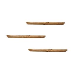 Wandplank Gavin Naturel 60 cm Set van 3