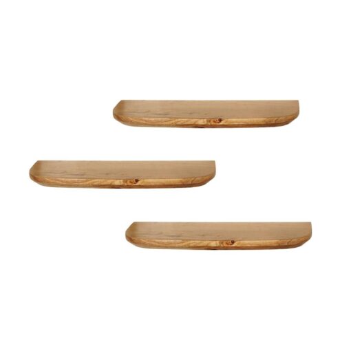 Wandplank Gavin Naturel 60 cm Set van 3