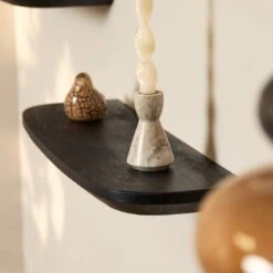 Wandplank Gavin Zwart 60 cm Set van 3 (2)