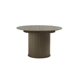 Nita Eettafel rond uitschuifbaar Donkerbruin 120-167 cm