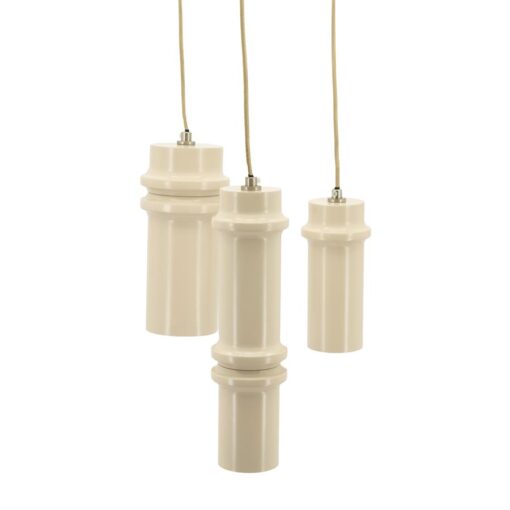 Cylin 3-lichts Hanglamp Taupe