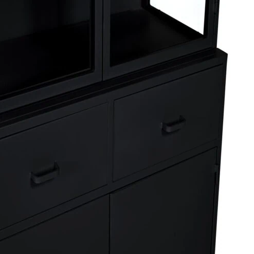 DPX Odin Vitrinekast zwart 140x240cm