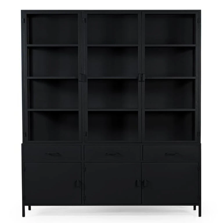 DPX Odin Vitrinekast zwart 140x240cm