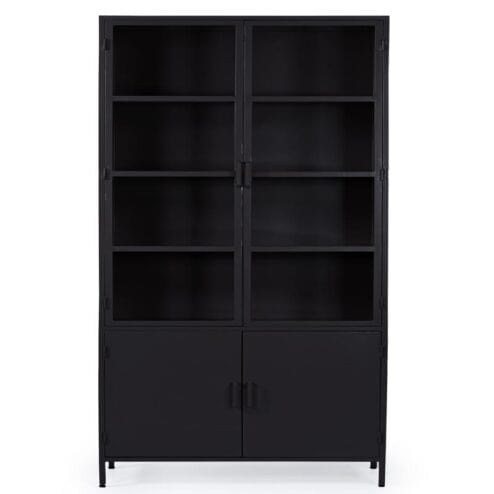 DPX Odin Vitrinekast zwart 90x220cm
