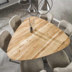 Eettafel Gambetti driehoekig acacia 135cm