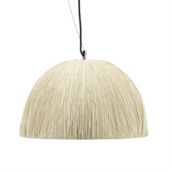 Lokta 1-lichts Hanglamp koepel Creme