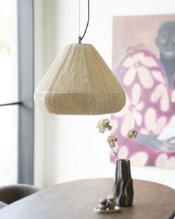 Lokta 1-lichts Hanglamp mushroom Creme