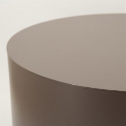 Salontafel Mesita rond Donkertaupe 60cm