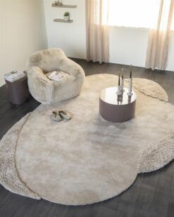 Salontafel Mesita rond Donkertaupe 60cm