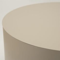 Salontafel Mesita rond Taupe 60cm