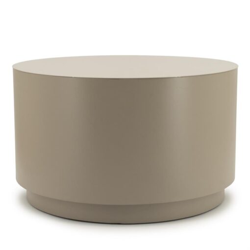 Salontafel Mesita rond Taupe 60cm