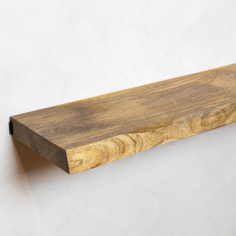 LAMO Manufaktur houten plank met, zwevende plank Invisible, Natuurlijk 160cm, LWG 01 A 002 160W