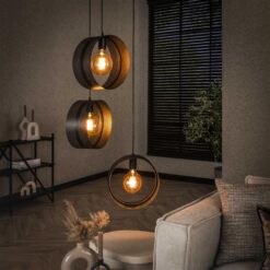 Juno 3-lichts Hanglamp Charcoal