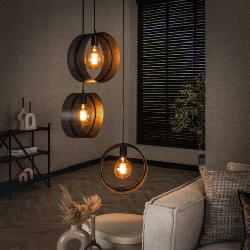 Juno 3-lichts Hanglamp Charcoal