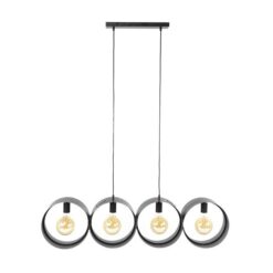 Juno 4-lichts Hanglamp Charcoal